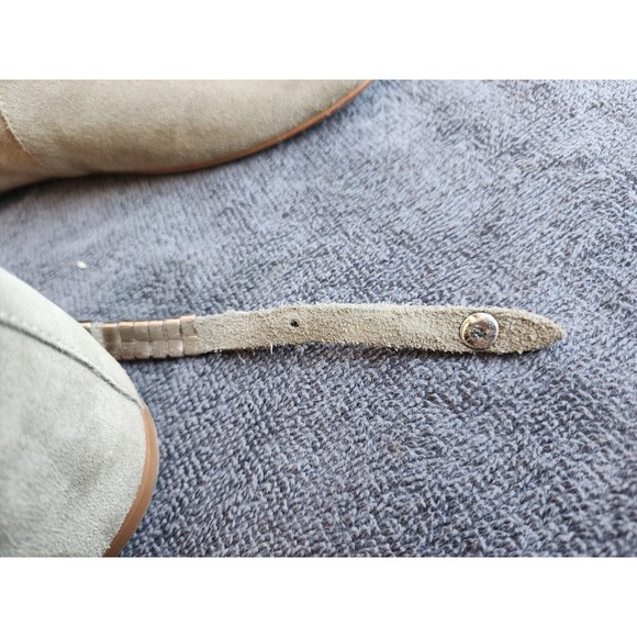 Isabel Marant Suede Etoile Moto Boots Size 38 / US 7.5 Olive Green - Picture 8 of 16